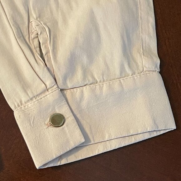 Grandi Vintage-Inspired Embellished light pink Button-Up Shirt ‎ Sz 48  Gemstone - Picture 5 of 15